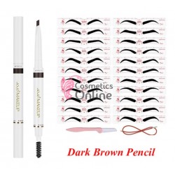 Sabloane pentru tatuare sprancene, STS006 KIT de 12 Sabloane cu elastic, brici si creion